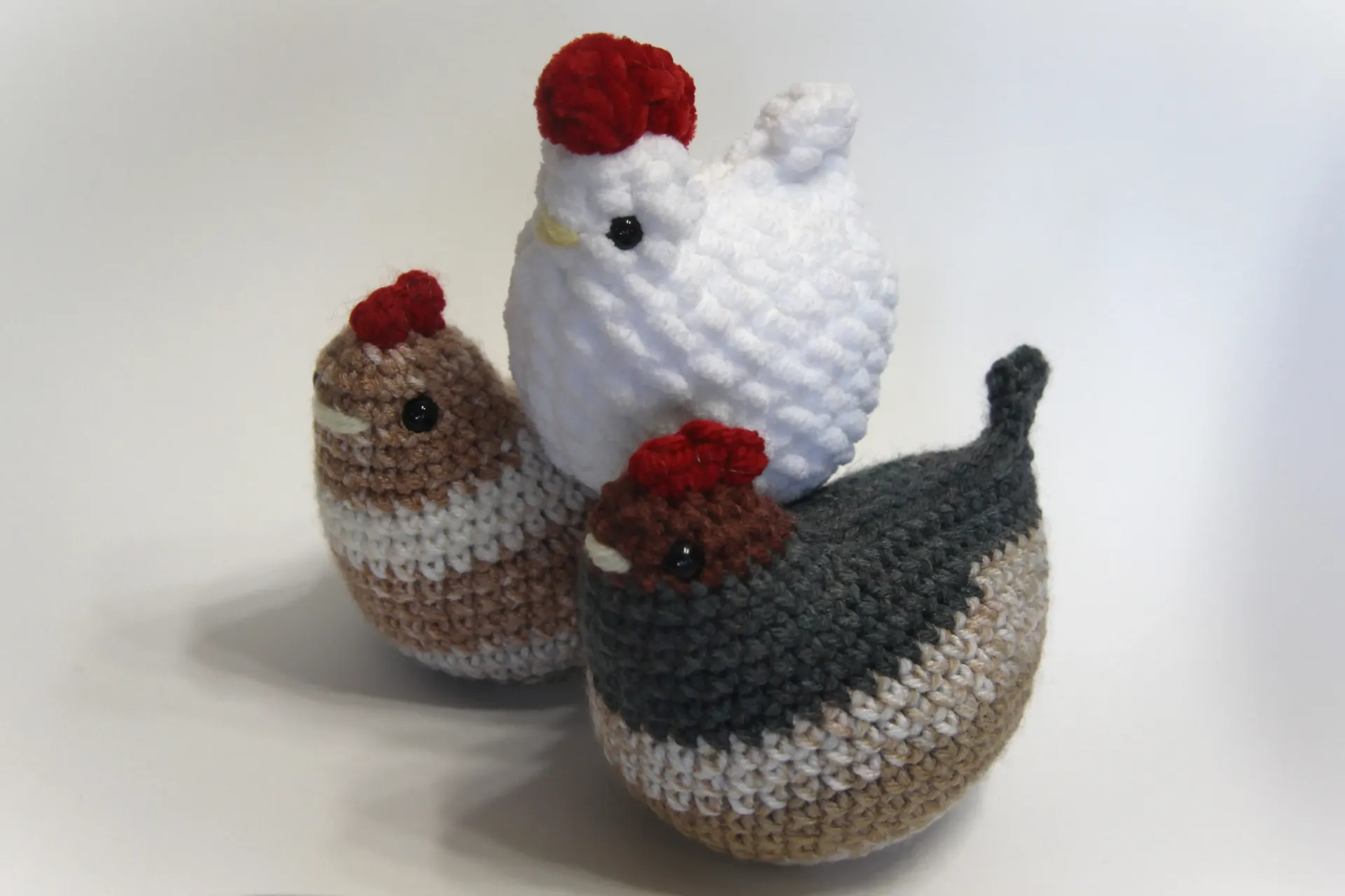 Chicken (White, Chenille, Small)