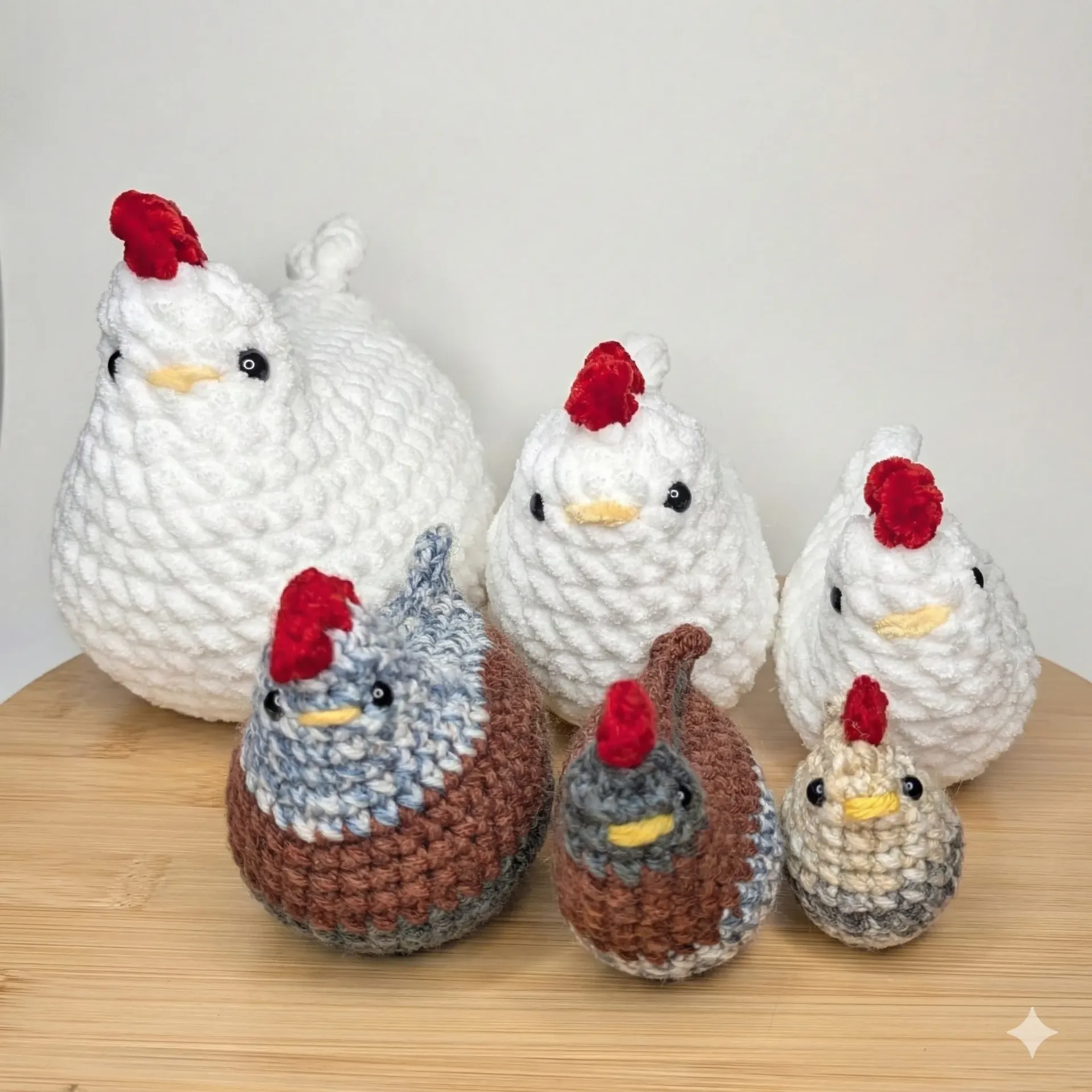 Chicken (White, Chenille, Small)